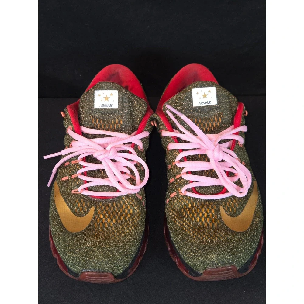 Nike Air‎ Max 2016 Women's Running Shoes Gold Green Pink Size 9.5